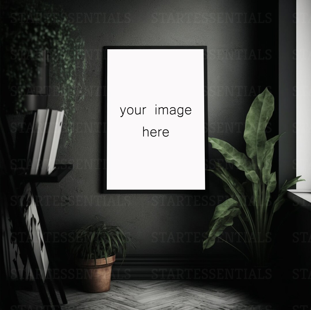 Vertical Print Mockup, PSD File Mockup, Mockup Frame, Wall Art Mockup