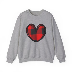 Plaid Heart - Unisex Heavy Blend™ Crewneck Sweatshirt