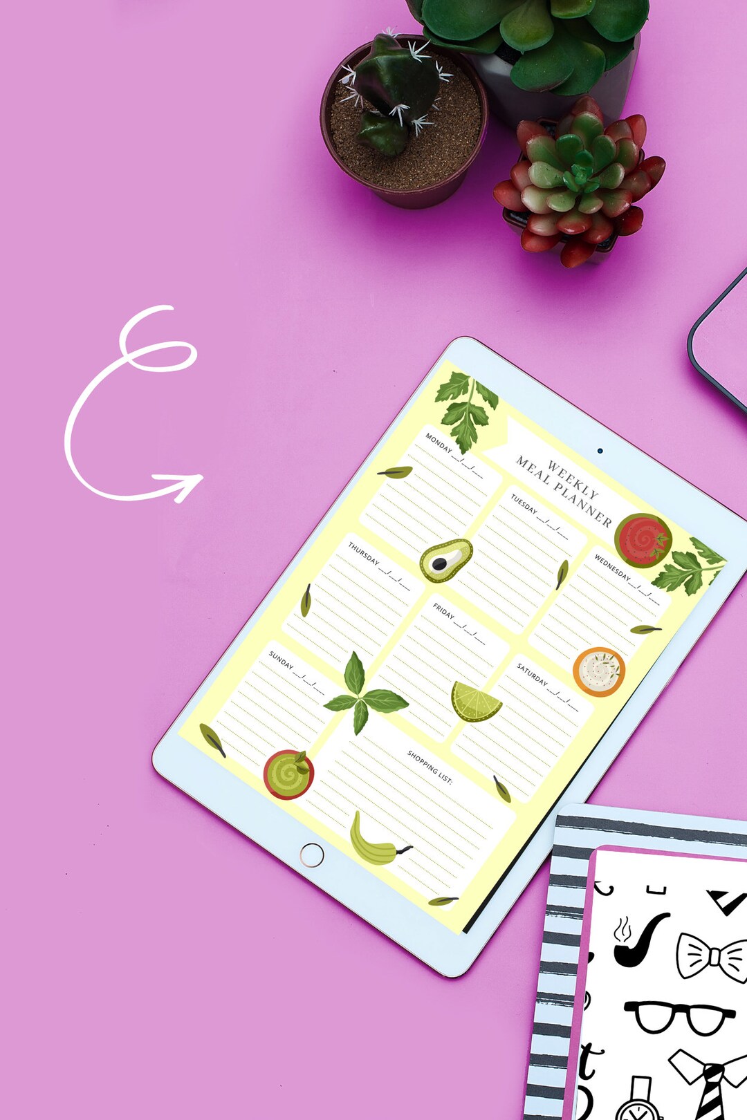 Digital Meal Planner, Meal Planner 2023, Meal Planner Printable PDF and
