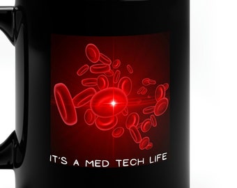 Red Blood Cell Med Tech Mug, Hematology Gift