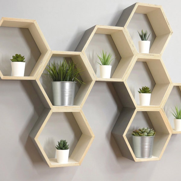 Hexagon Shelves Etsy