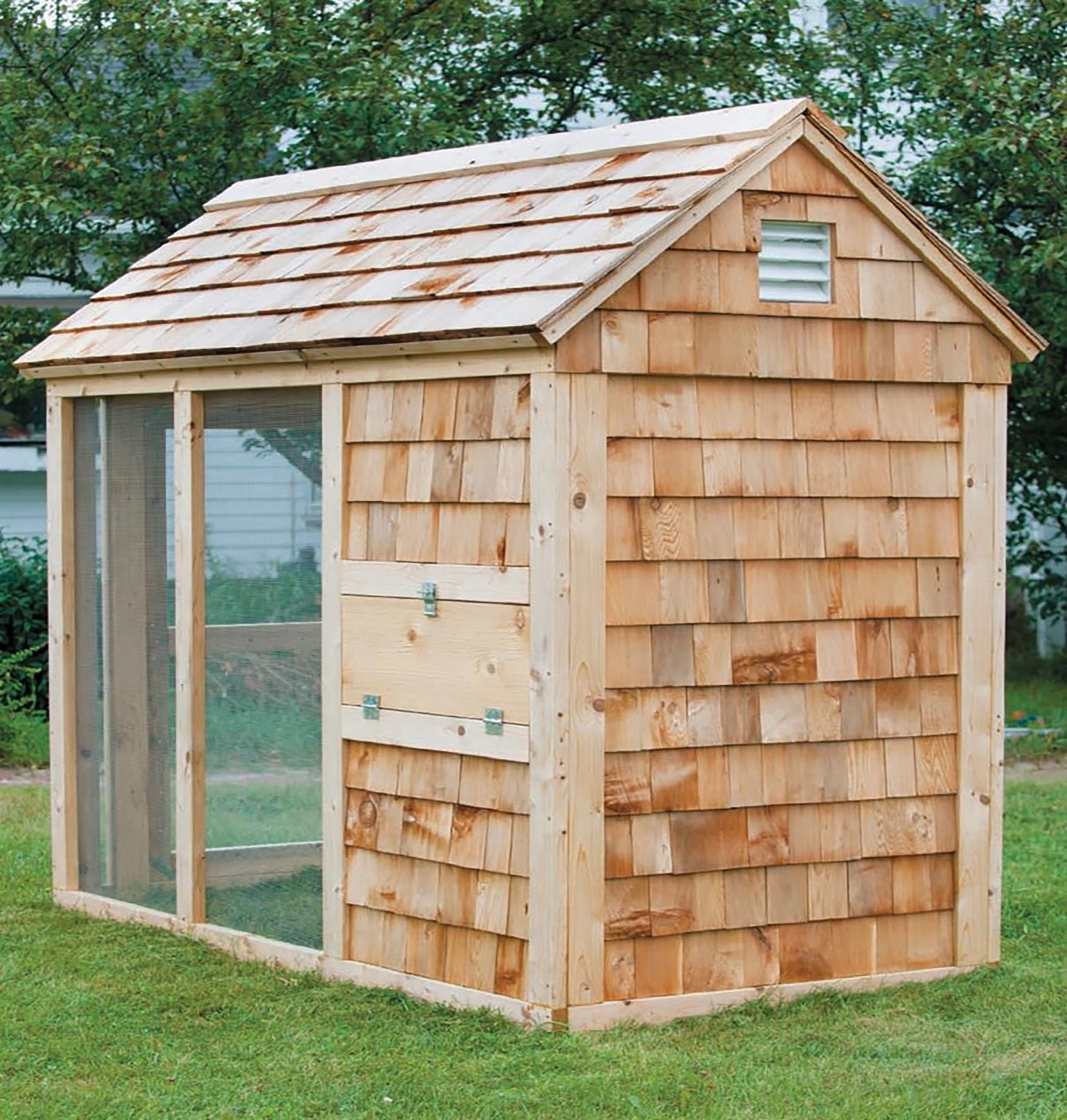 4 8foot Chicken Coop & Run Plans Chicken Coop Build Plan Chicken Run