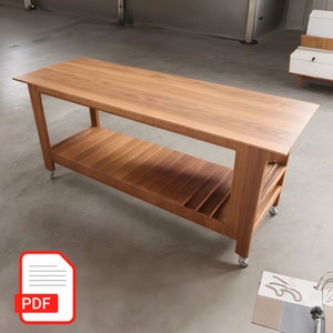 DIY Mobile Workbench Plans: Heavy Duty Table Saw (PDF)