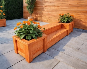 DIY Garden Planter Box Plans: Outdoor Fence Picket Design (Digital Download)