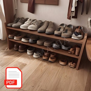 DIY Shoe Rack Plan: Easy Shelves, Simple Storage (PDF Download)