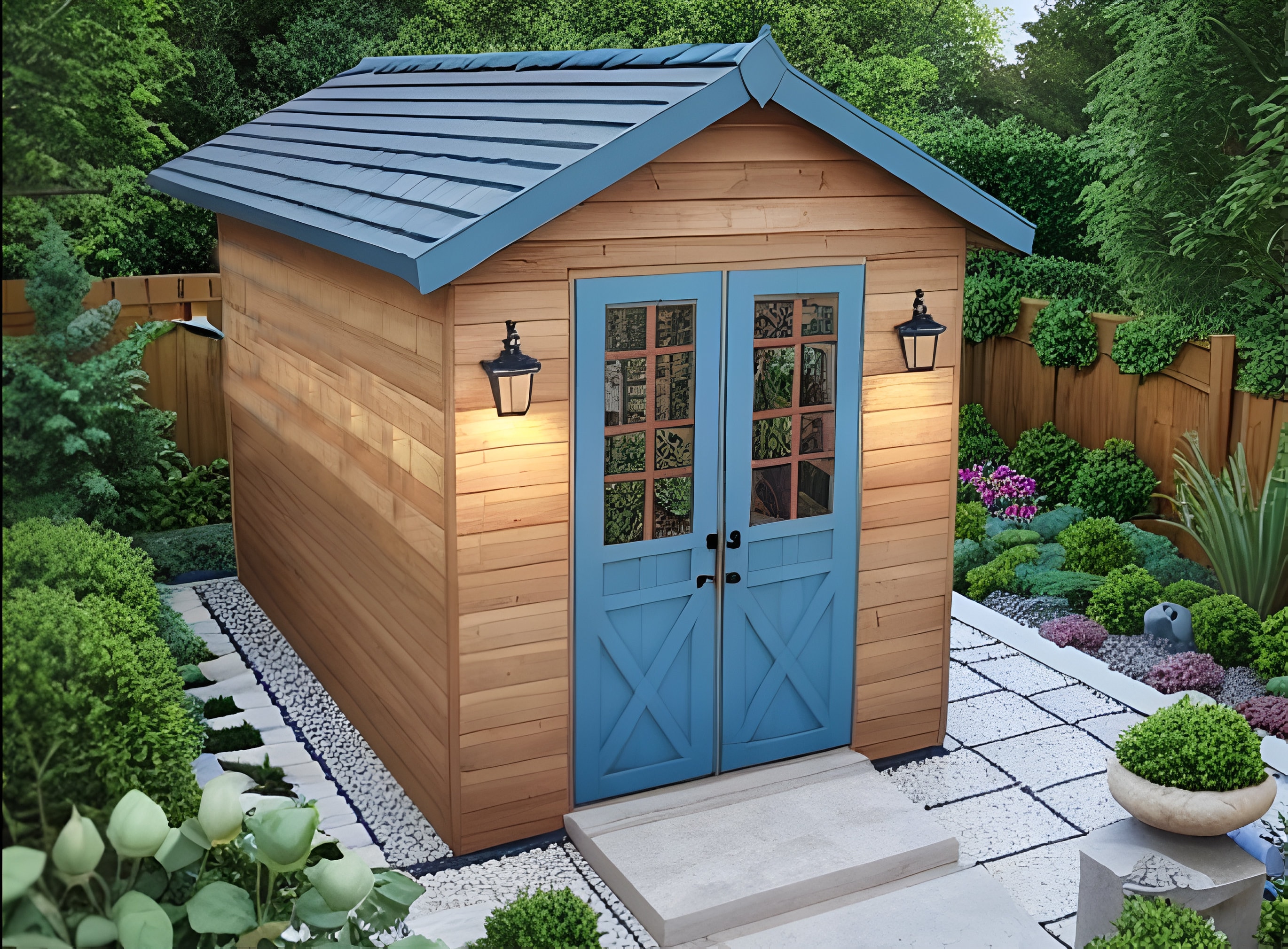 Modern Shed Plans Backyard Shed Diy 12x8 Shed Plan Outdoor - Etsy