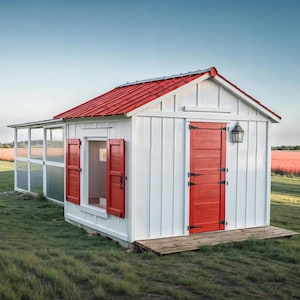 Modern Chicken coop plans ,DIY Chicken coop plans ,DIY Chicken plans, Chicken Coop & 12 to 20 chicken woodworking plan, PDF Download