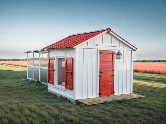 Modern Chicken Coop Plans: DIY Woodworking Design (PDF Download)