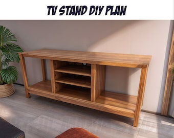 Easy-to-Build TV Stand DIY Plan (Digital Download)