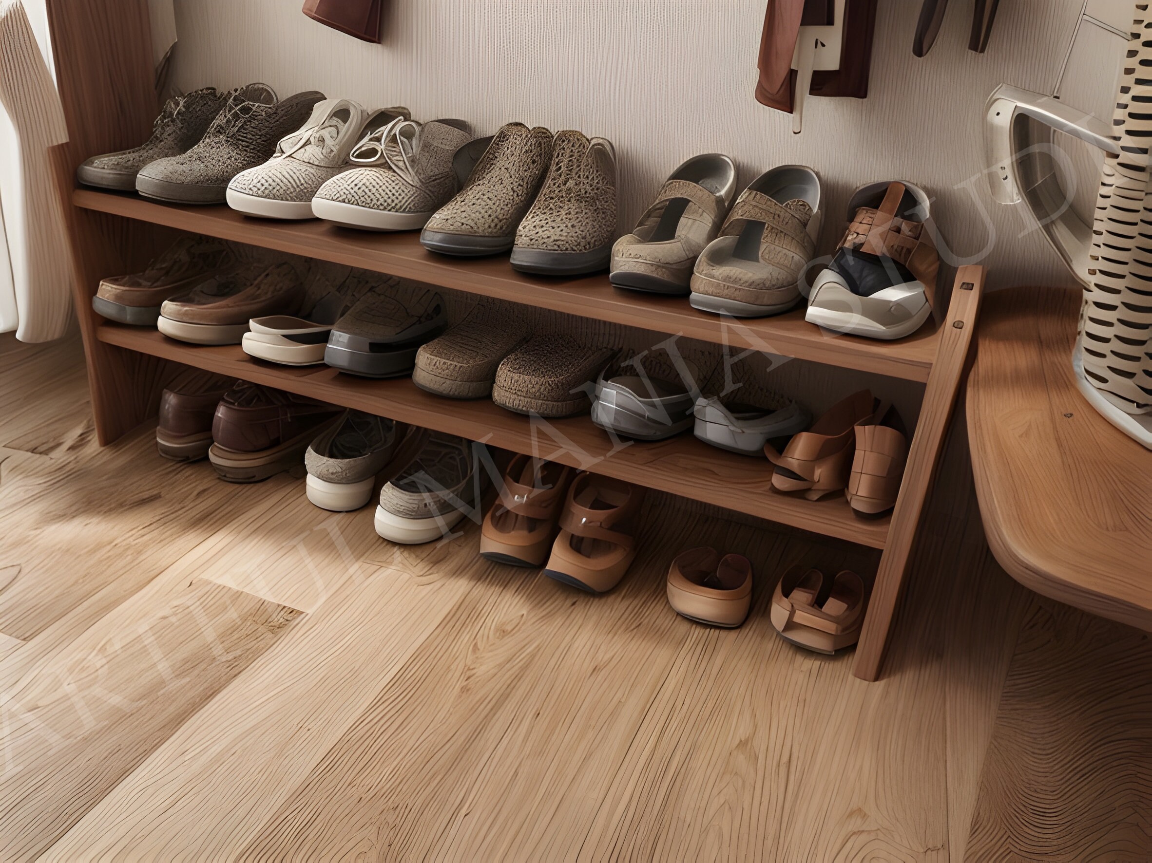 DIY Shoes Rack, Easy Shelves Plan, Simple Storage Plan, Woodworking ...