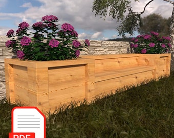 DIY Fence Picket Planter Box Plans (Digital Download)