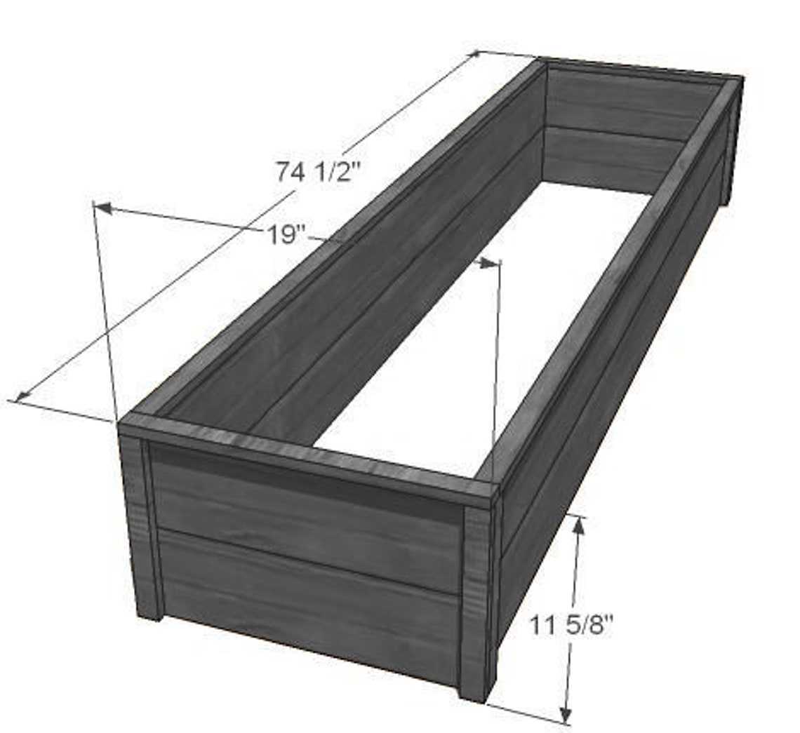DIY Raised Garden Bed Plans Outdoor Wooden Planter Box Plans Outdoor Raised Bed Woodworking