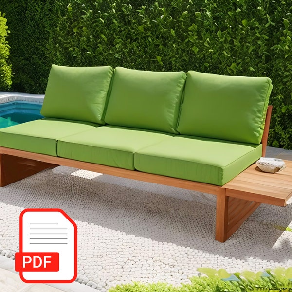 Outdoor sofa plans- Wood furniture Plans| Outdoor furniture- Patio Furniture- DIY Furniture Plans - PDF Instant Download!