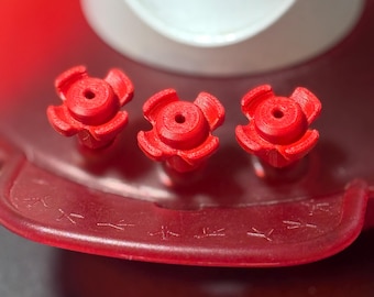 Hummingbird feeder bee proof flowers compatible with bird buddy