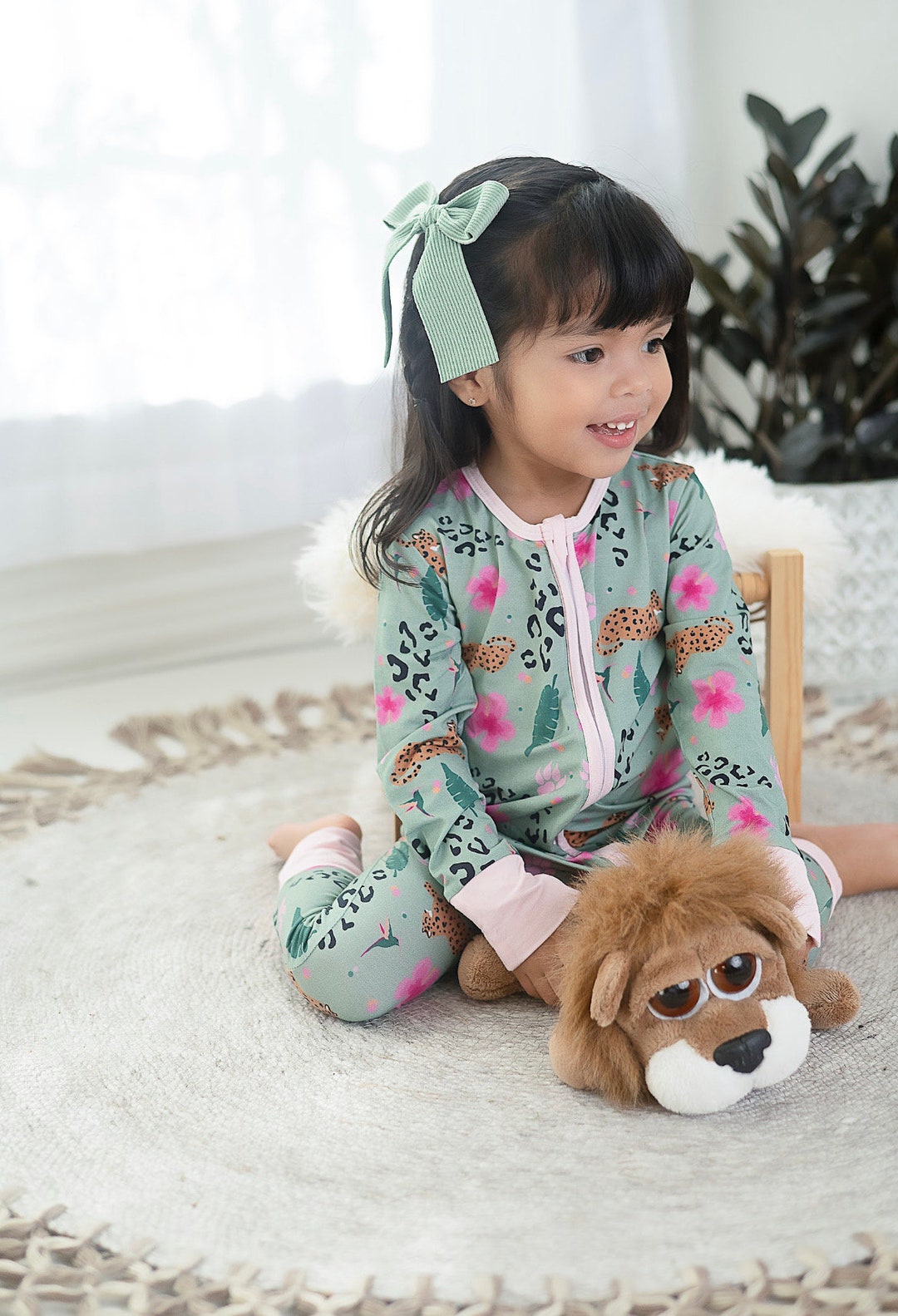 Green Mountain Bamboo Zippy Pajamas - Eco-Friendly Kids Sleepwea main image 0