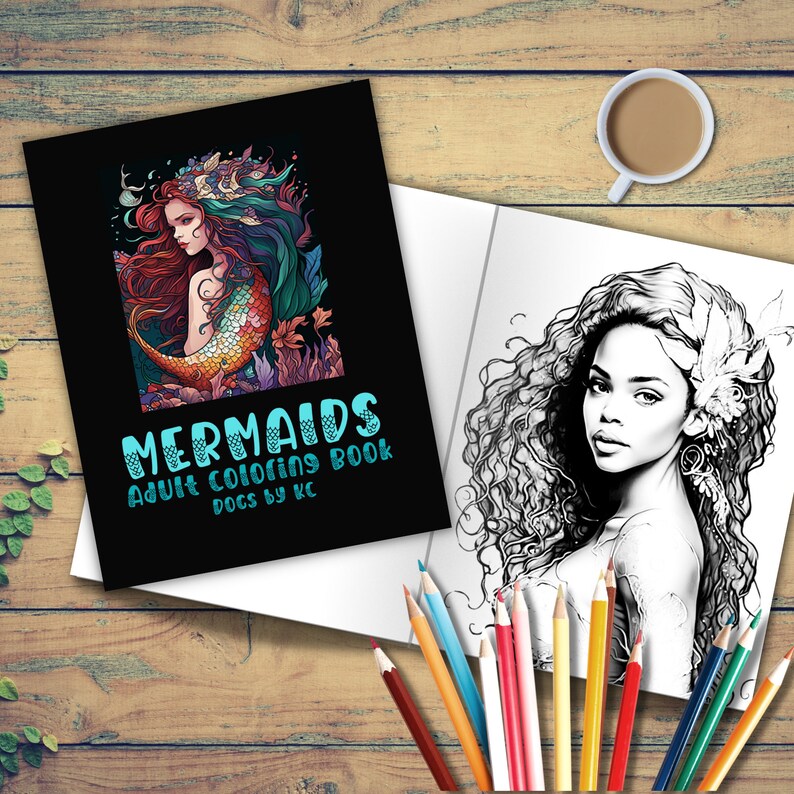 Mermaids Adult Coloring Book 50 Coloring Pages to Calm and Relax Your