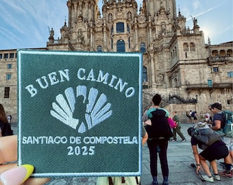 Camino de Santiago Embroidered Patch – Personalized Scallop Shell, 2026