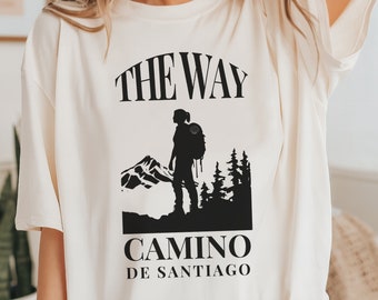 Camino de Santiago Hiking Shirt, Compostela Pilgrimage Tee