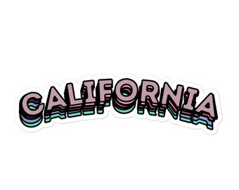 California Sticker CA Laptop Sticker Water Bottle Sticker California Decal