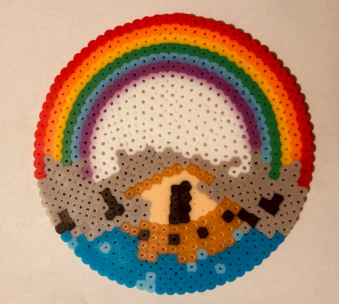 Rainbow Circle Hama Bead Designs Circle Hama Bead Circle Designs