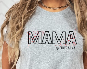 Custom Mom Shirt, Personalized Mama Sweatshirt, Mother's Day Gift