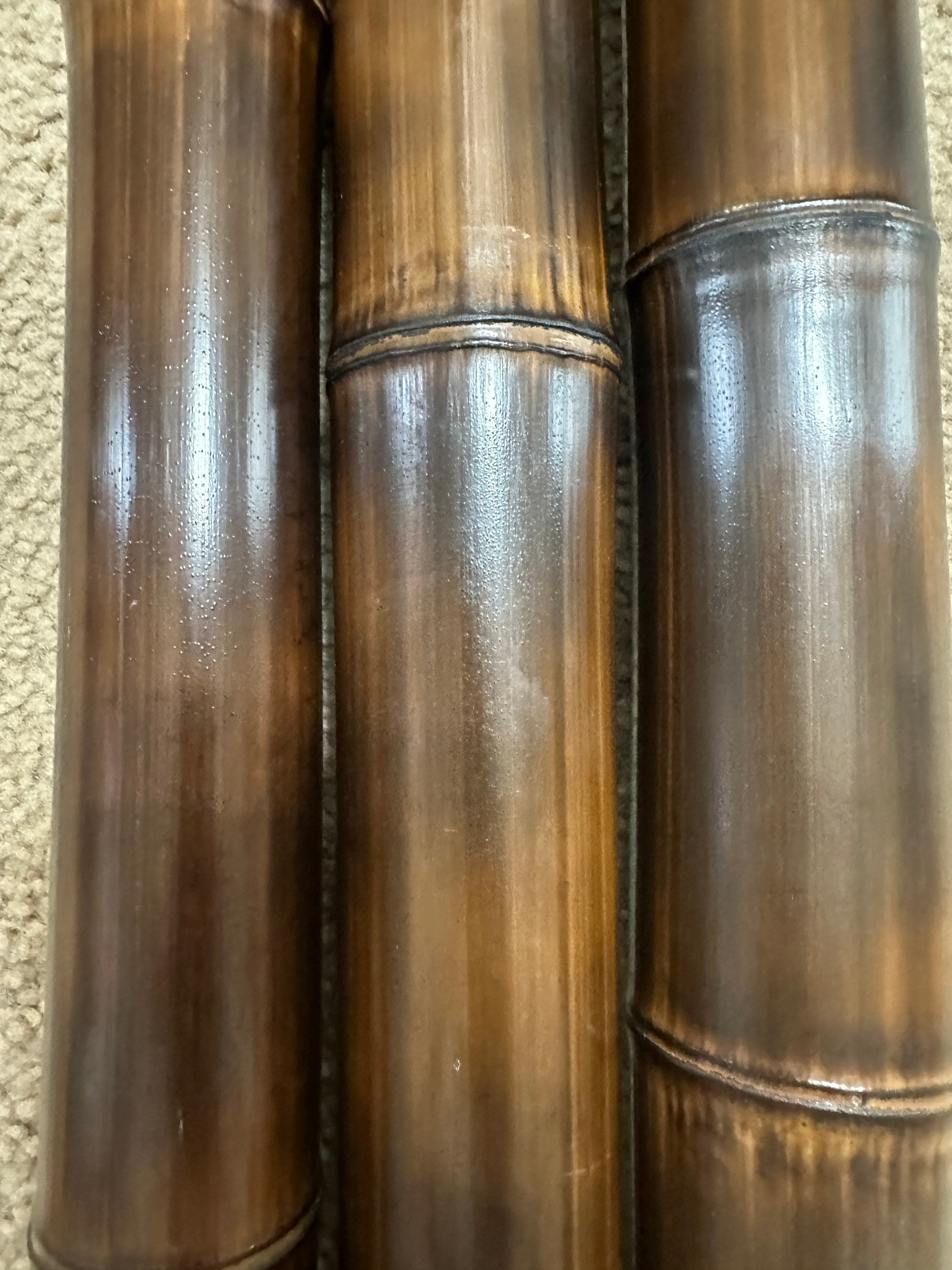 Fresh Cut Bamboo Poles – 2.5–3 Inch Diameter, 3ft To 8ft Lengths, Flame Treated For Durability (6 Pack)