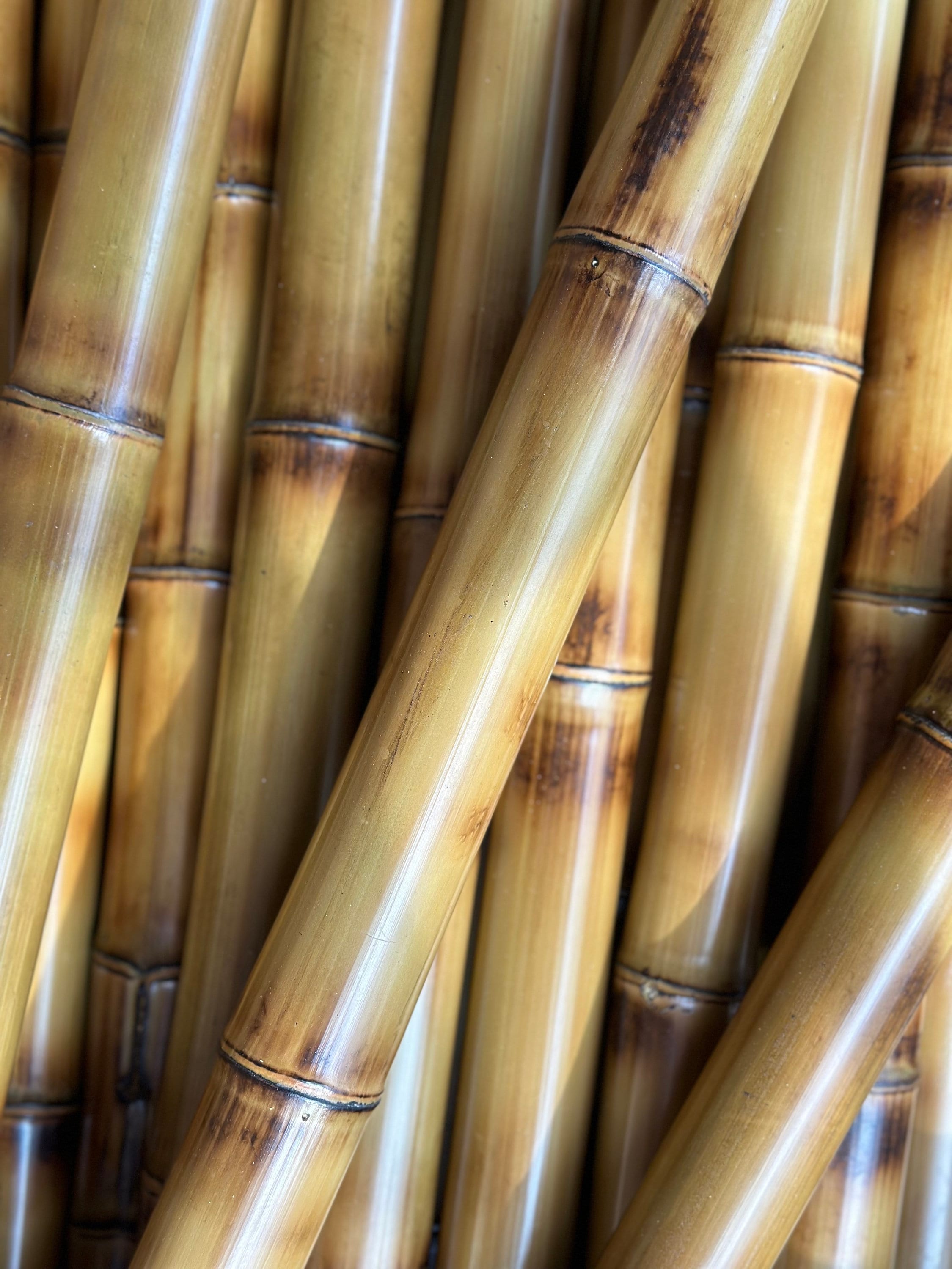 1” Flame Cured Bamboo Poles (You choose length) CUT TO ORDER