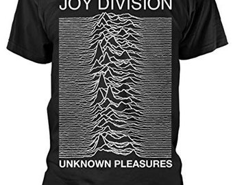 Joy Division Mens T-shirt- Officially Licensed Closer / Pulsar Unknown Pleasures Band Merch - Boyfriend Tee