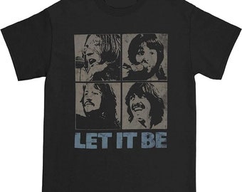 The Beatles Mens T-shirt- Get Back / Let It Be Licensed Band Merch