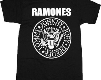 Ramones Band Mens T-shirt- Officially Licensed Ramones Seal Merch - Boyfriend Tee