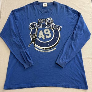 Vintage Peyton Manning LS Tshirt 2004 Record Breaking Season