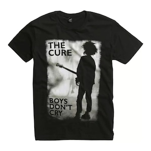 The Cure Mens T-shirt- Officially Licensed Boys Don&#39;t Cry 80s Merch - Boyfriend Tee