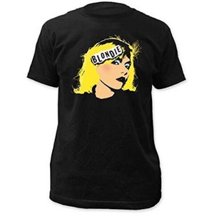 Blondie Singer Mens T-shirt- Blondie Singer 1977 Officially Licensed Band Merch- Debbie Harry - Boyfriend Tee