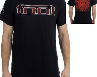 Tool Band Mens T-shirt- Officially Licensed Band Merch - Boyfriend Tee - Nerve Ending, Red Pattern