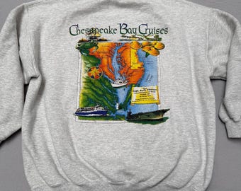 Sudadera de Chesapeake Bay Cruises, Capitán Rudy Thomas, talla XL