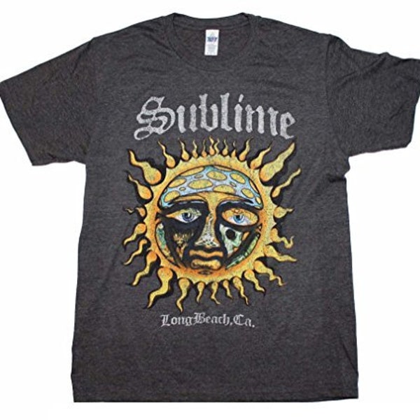 Sublime Merch Herren T-Shirt - offizielles Lizenz Band Merch - Boyfriend T-Shirt - Sonnen Logo Sublime