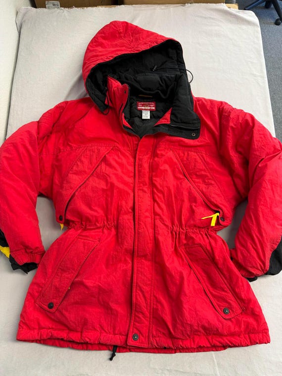 Marlboro Country Store レッドジャケット Vintage Marlboro Country Store Ski Jacket Red Hoodie - L - Etsy
