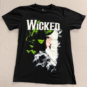 Wicked Broadway T-shirt Elphaba and Galinda Tee 2019 S
