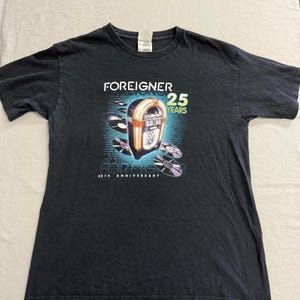 VTG Band Foreigner T-shirt 2002 25th Anniversary Tee - L