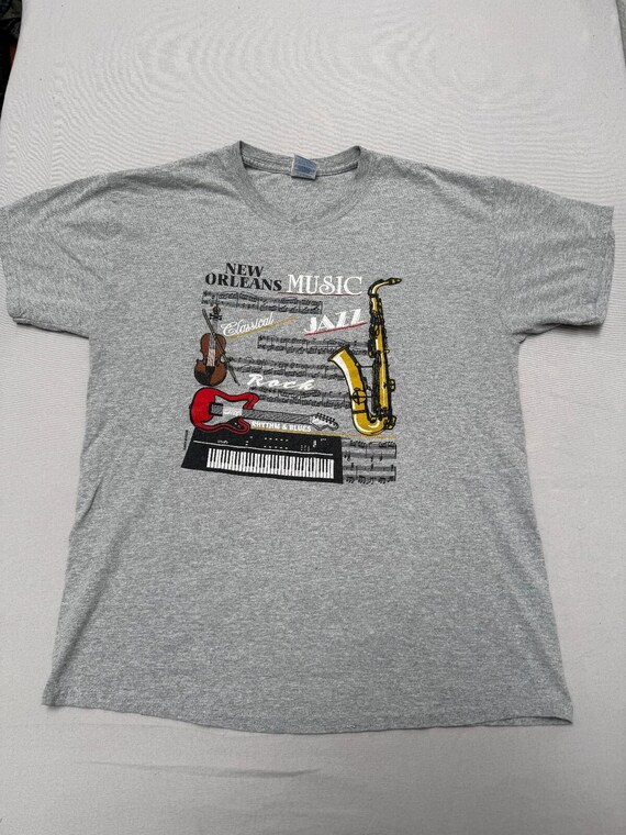 New Orleans Music Jazz T-shirt Classical Rhythm & Blues - L