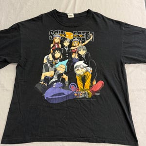 VTG Soul Eater Manga T-shirt Cast 2009 Tee XL