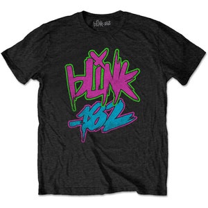 Blink 182 Mens T-shirt- Officially Licensed Blink 182 Shirt Merch - 80s Boyfriend Tee
