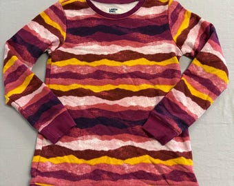 Sweat-shirt vintage Lands End : mélange de coton carré des années 90, taille M-L - France