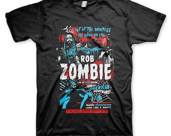 Rob Zombie Mens T-shirt- Call Bottle Officially Licensed  Logo Merch - Band Boyfriend Tee