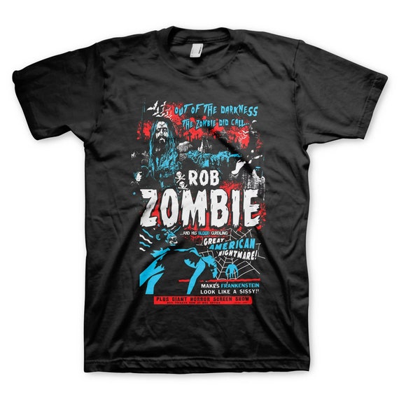 Rob Zombie Mens T-shirt- Call Bottle Officially Licensed Logo