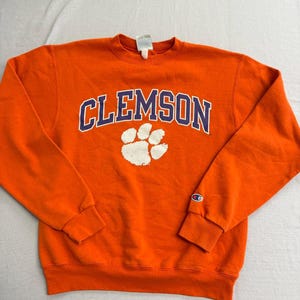 Vintage Clemson University Crewneck Reverse Weave Sweatshirt