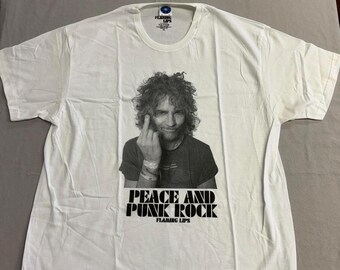 Flaming Lips Band T-shirt Wayne Coyne Peace & Punk Rock XL