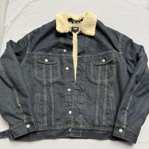 Jaqueta Jeans Lee Vintage Denim com Forro Estilo Sherpa GG