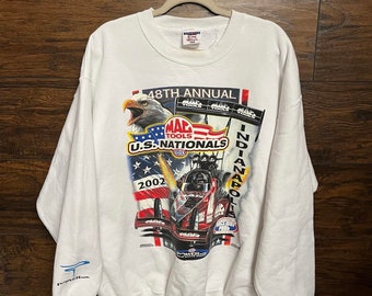 Vintage NHRA Crew Neck Sweatshirt Drag Racing 2022