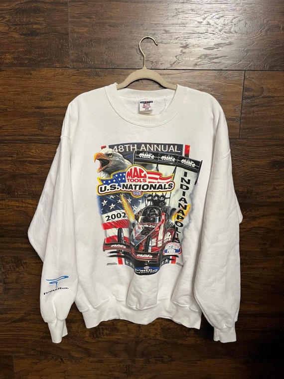 Vintage NHRA Crew Neck Sweatshirt Drag Racing 2022 - image 1